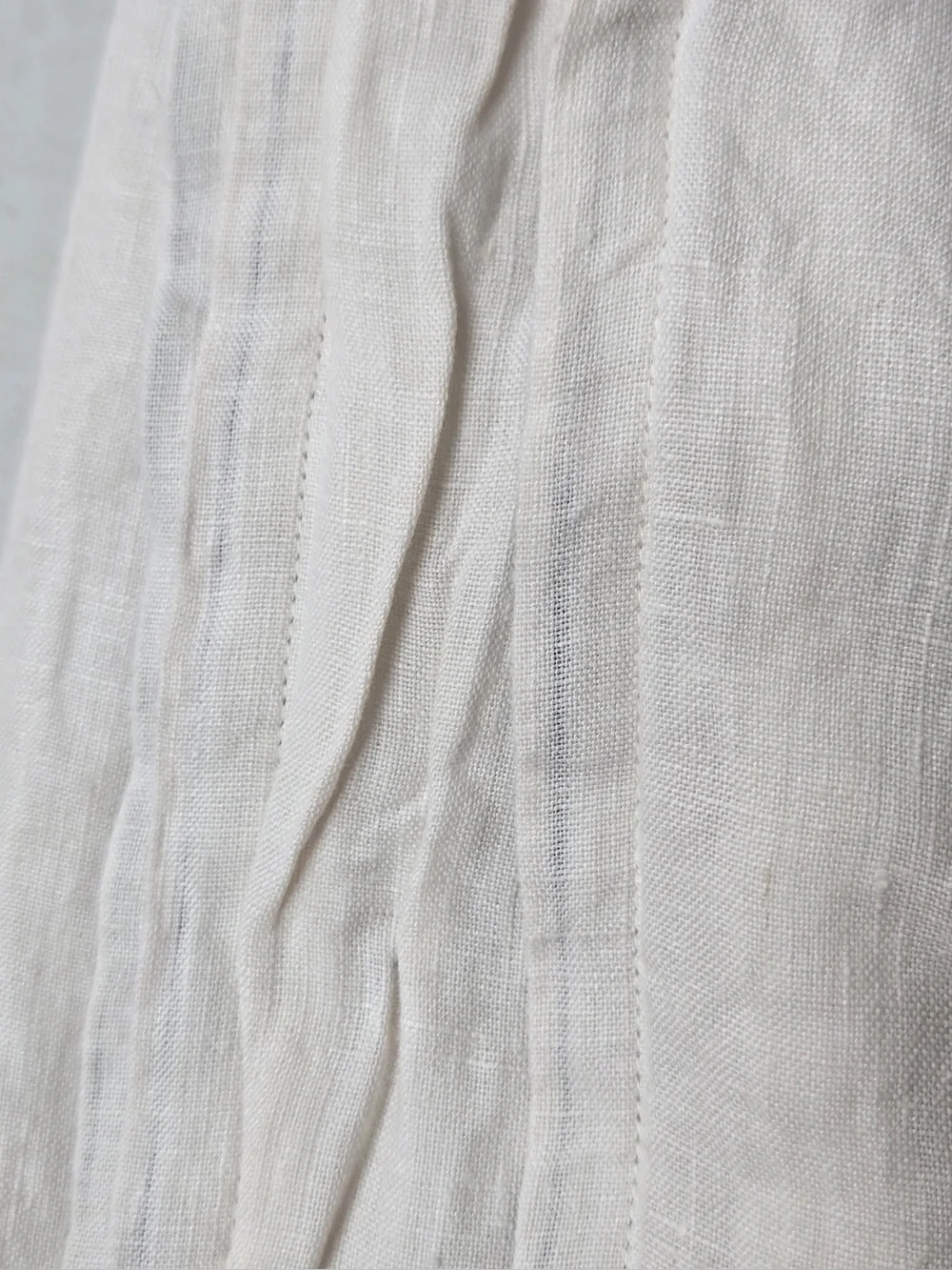QUINCE Set Of 2 48x108 European Linen True Blackout Curtains Cream 0682